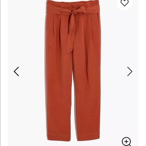 COPY - Linen-Blend Paperbag Pants